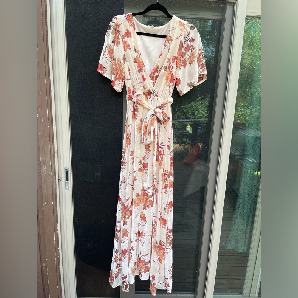 Baltic Born Floral Fall Wrap Dress - S